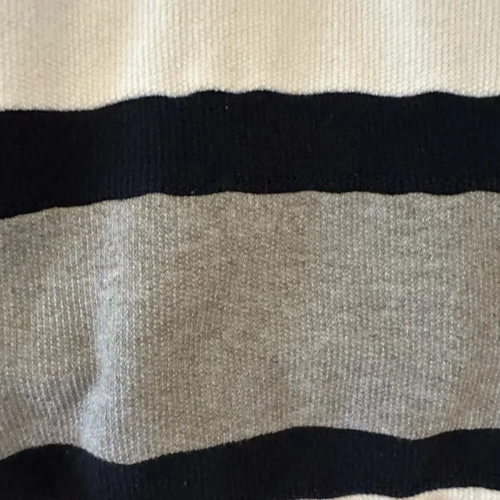 Adidas Ivory, Navy and Gray Hoodie with Large Logo Adult Small